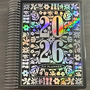 POPFLEX Holographic Floral Fit Planner